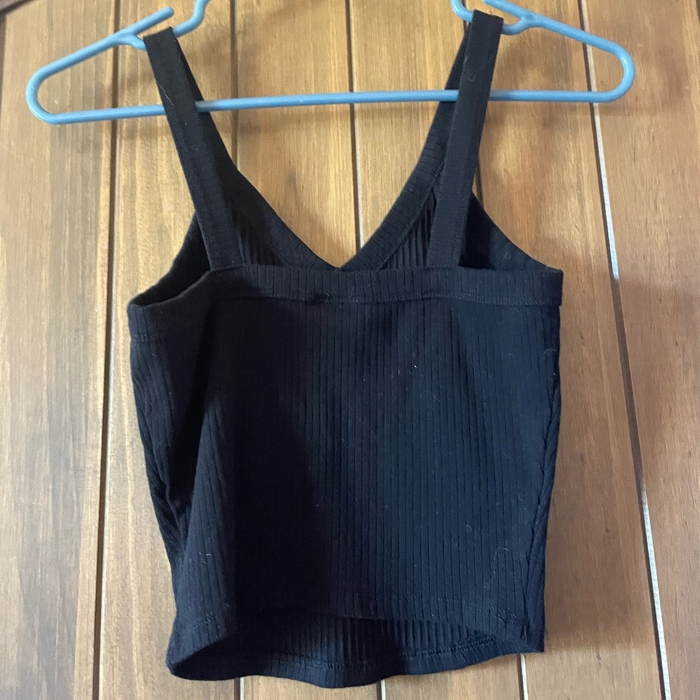 Black Crop top